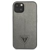 Guess GUHCP13SPSATLG iPhone 13 mini 5,4 srebrny/silver hardcase SaffianoTriangle Logo